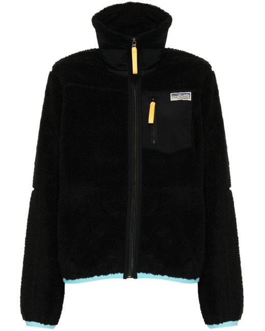 Polo Ralph Lauren Black Faux-shearling Zip-up Jacket