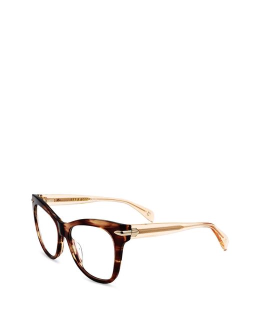 Occhiali Cat-Eye di Rag & Bone in Metallic