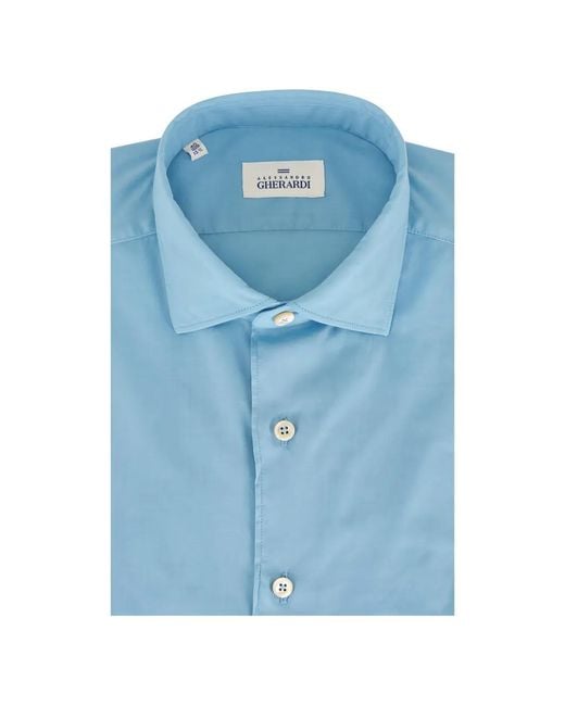 Alessandro Gherardi Blue Buttoned Shirt for men
