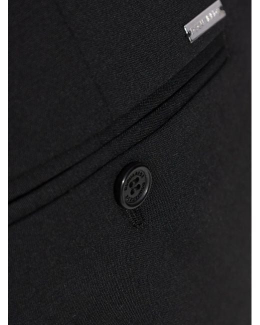 DSquared² Black Wool Trousers for men