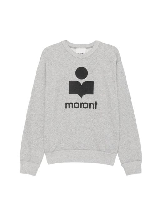Isabel Marant White Mikoy Logo-Print Sweatshirt for men