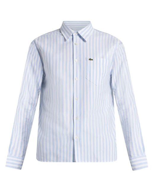 Lacoste Hemd Aus Bio-Baumwolle in Blue für Herren