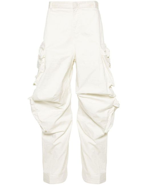 DIESEL White P-huges-new Cargo Trousers for men