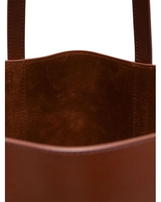Sandro Brown Leather Tote Bag for men