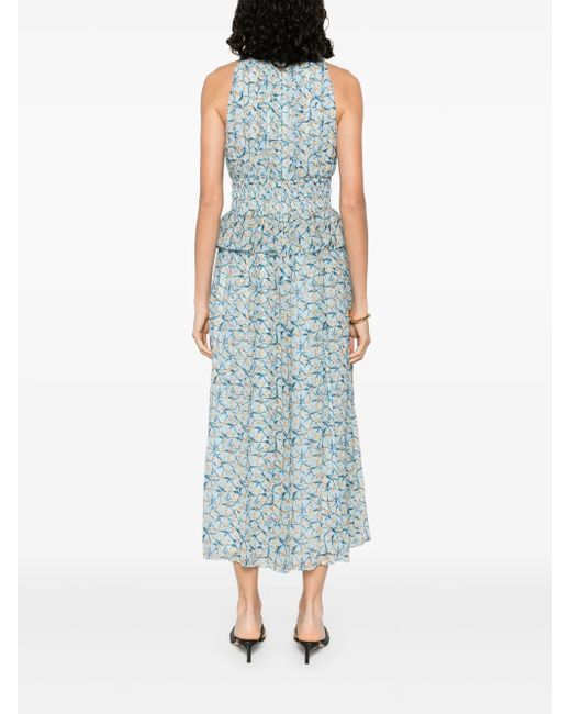 Ulla Johnson Adeline Midi Dress Blue