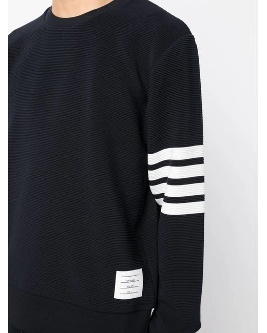 Thom Browne Blue 4-Bar Stripe Sweatshirt for men