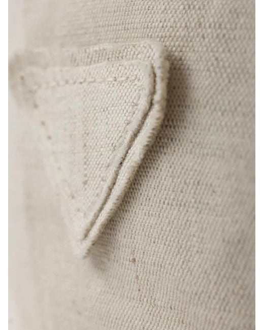 Prada Gray Denim Baseball Cap