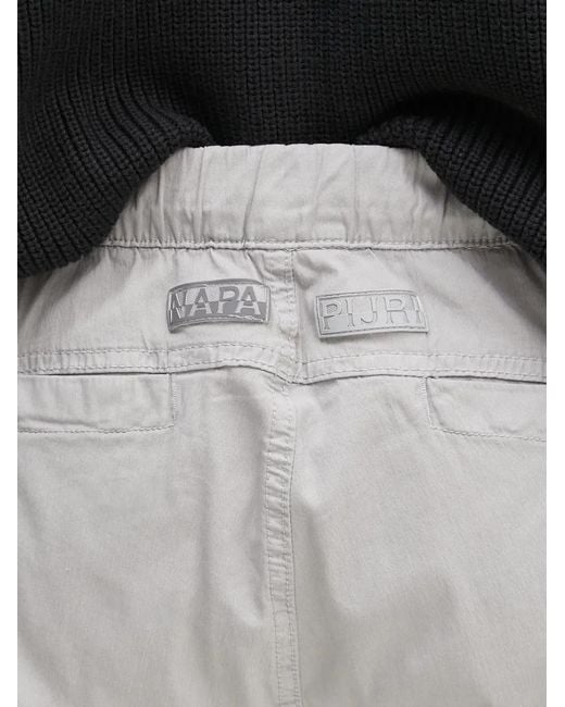 Napapijri Gray Cargo Performance Trousers for men