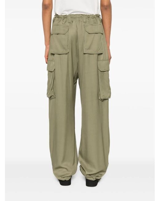 Golden Goose Deluxe Brand Green Military Cargo Trousers For