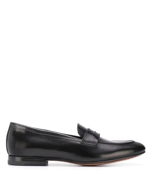Scarosso Black Valeria Almond Toe Loafers