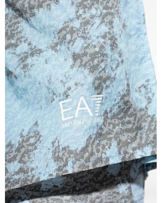 EA7 Blue Dynamic Athlete Shorts
