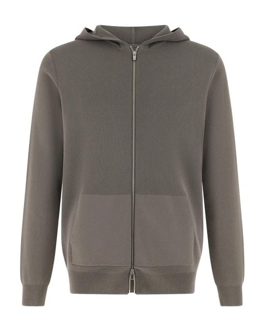 Boggi Gray Full-Zip Jumper for men