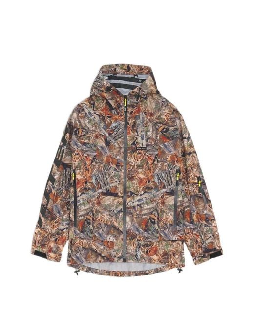Iuter Brown Taped Jacket for men