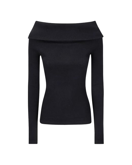 Lisa Yang Black Claudina Top