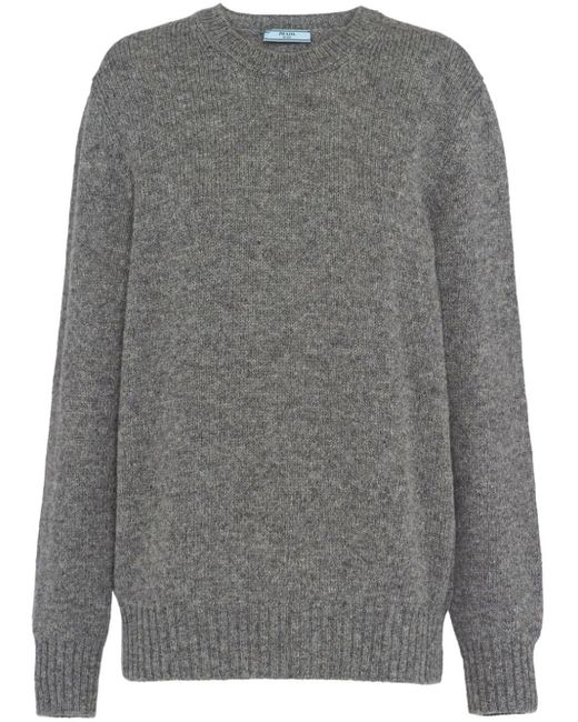 Jersey de lana, cachemir y algodon Prada de color Gray