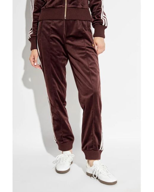 Adidas Purple Pants With Logo