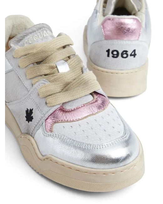 DSquared² White Spiker Sneakers