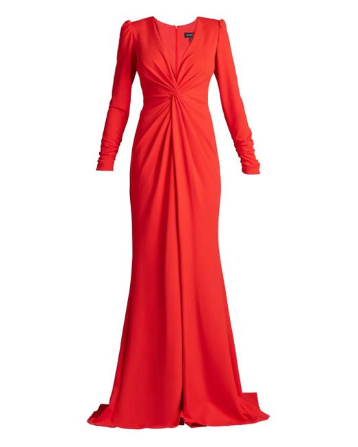 Tadashi Shoji Red Bates Gown