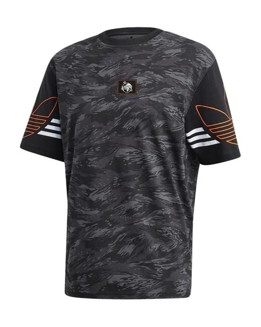 Adidas Black Stormzy Camouflage-Pattern T-Shirt for men