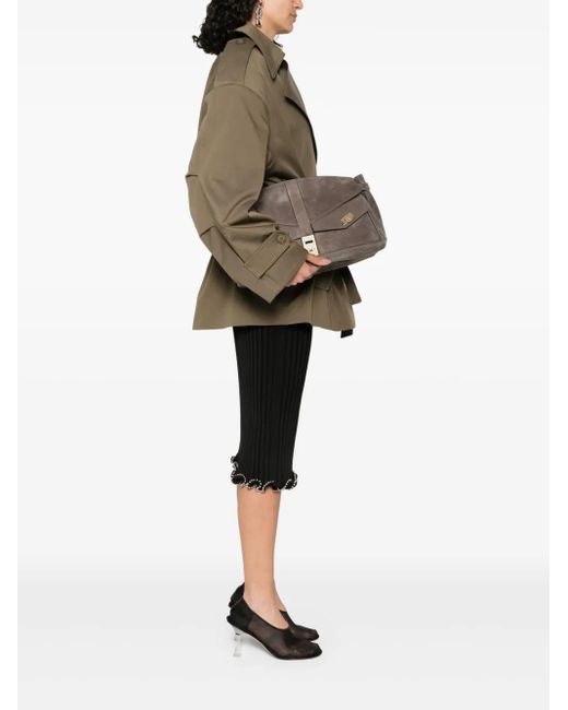 Ferragamo Gray Hug Multipocket Shoulder Bag