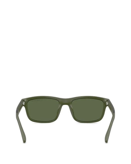 ARMANI EXCHANGE Green Rectangle-Frame Sunglasses for men