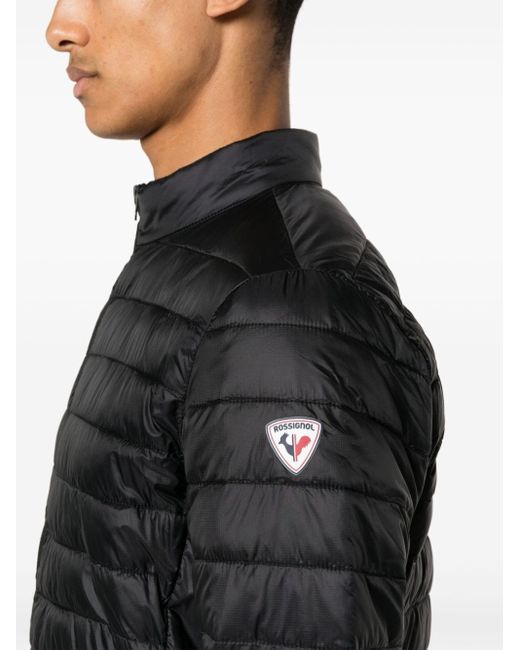 Rossignol Black Appliqué-logo Padded Jacket for men