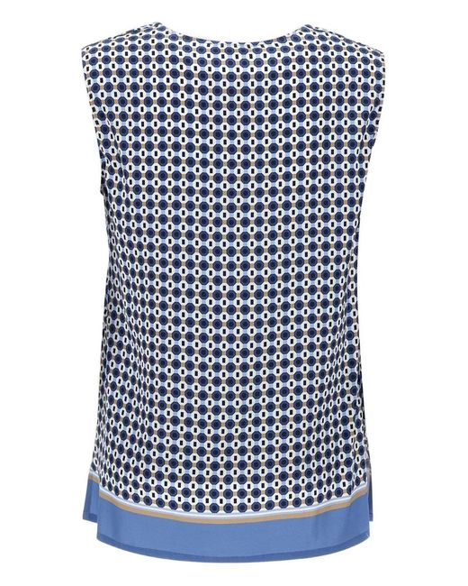 Kangra Blue Printed Top