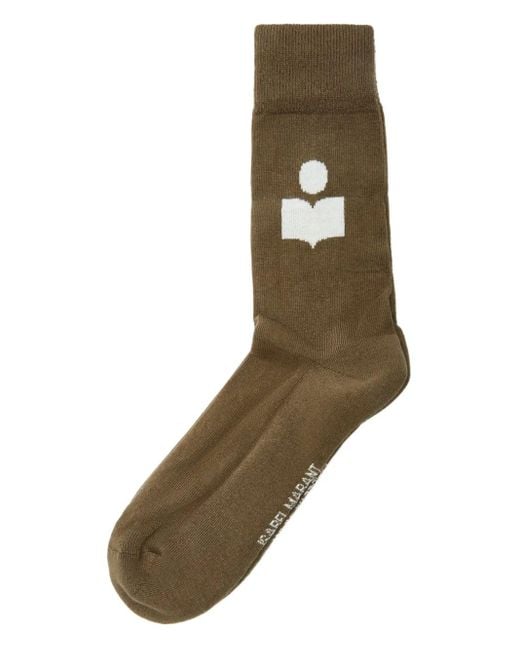 メンズ Isabel Marant ロゴ靴下 Brown