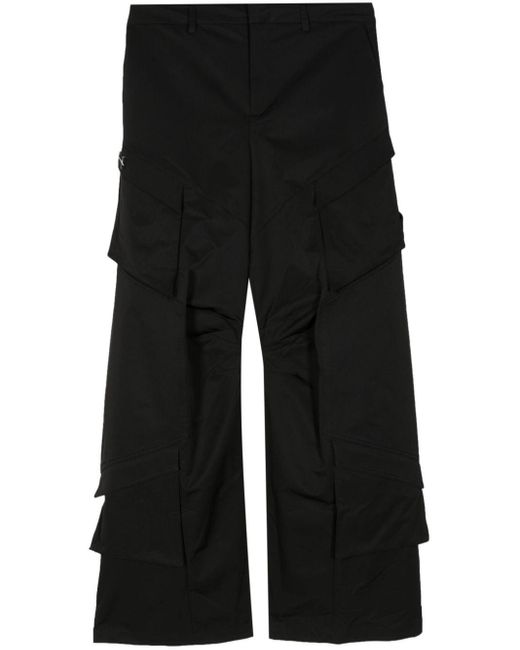 Mid-rise cargo pants di HELIOT EMIL in Black da Uomo