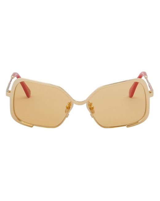 Marni Natural X Retrosuperfuture Unila Valley Rectangle-frame Sunglasses