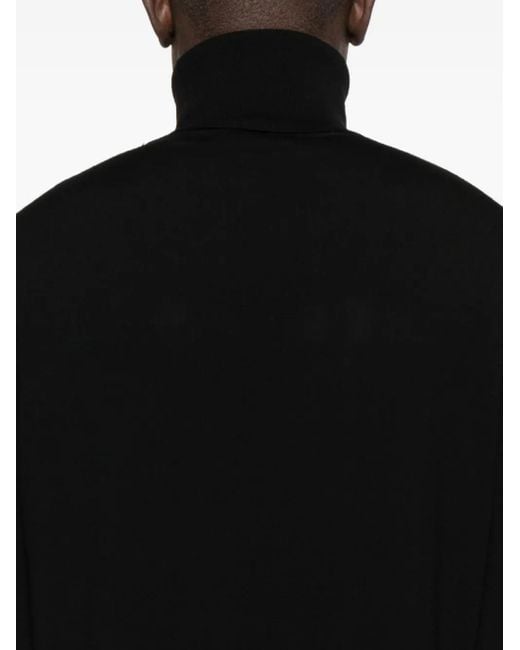 メンズ Alpha Studio タートルネック セーター Black