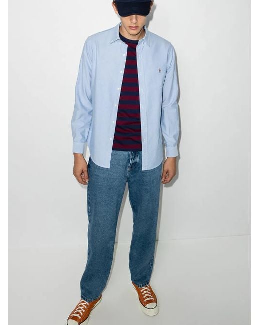 Polo Ralph Lauren Blue Cotton Relaxed-Fit Shirt for men