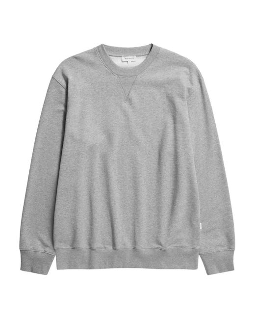 Norse Projects Gray Knitted Cotton Sweatshirt for men
