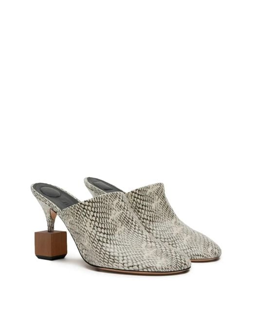 Jacquemus Gray Mini Flat Pumps For