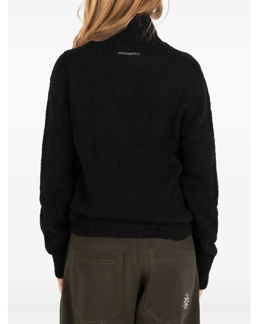 Societe Anonyme Black Camer Roll-Neck Sweater