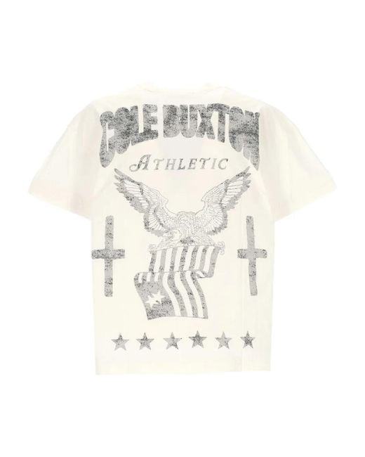 Cole Buxton Natural Graphic-Print T-Shirt for men