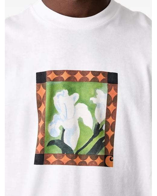 Carhartt White Graphic-Print T-Shirt for men