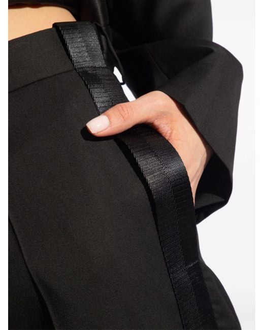Helmut Lang Black Seatbelt Tailored Trousers