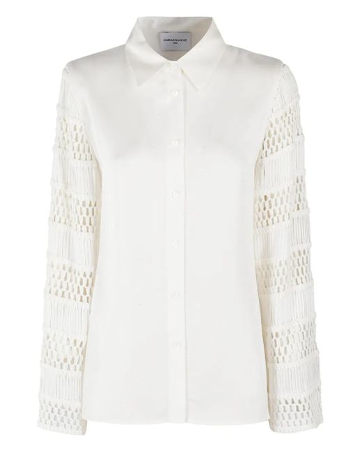 Isabelle Blanche Crochet Shirt White