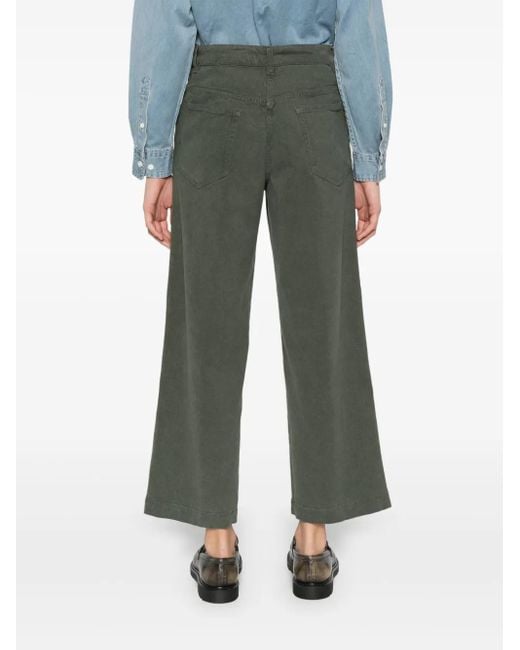 Aspesi Cropped Broek in het Green