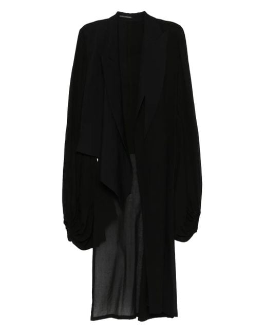 Yohji Yamamoto バルーンスリーブ ラップジャケット ブラック | Lyst