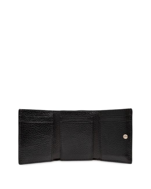 Lemaire Black Gear Trifold Wallet