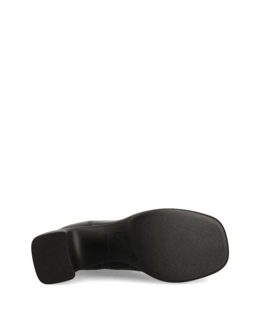 Karl Lagerfeld Black Leather Ankle Boots