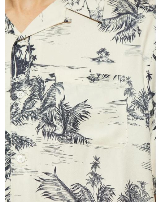 Zadig & Voltaire Hemd mit Blumen-Print in White für Herren