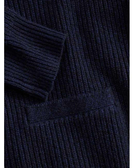 RRL Blue Shawl-Collar Cardigan for men