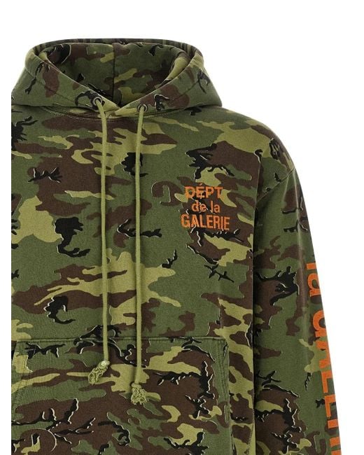 GALLERY DEPT. Green Dépt. De La Galerie Camouflage Hoodie