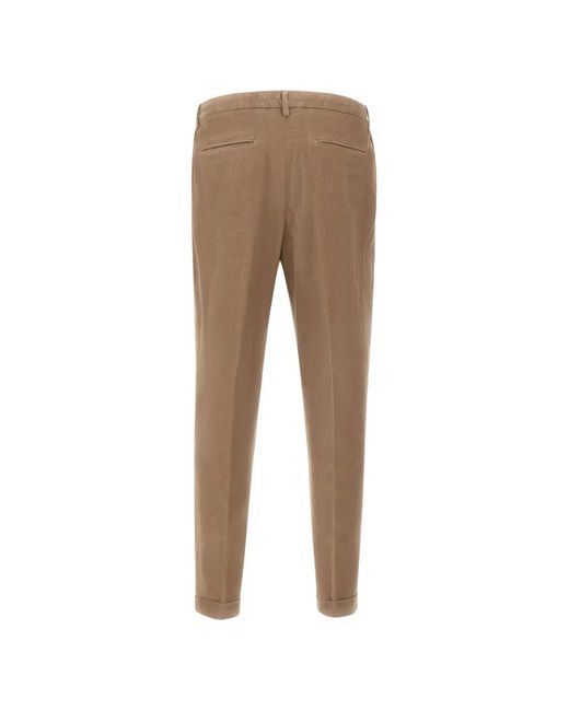 Devore Natural Ribbed Trousers for men