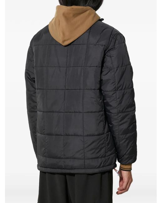 Butter Goods Black Zip-Up Padded Jacket for men