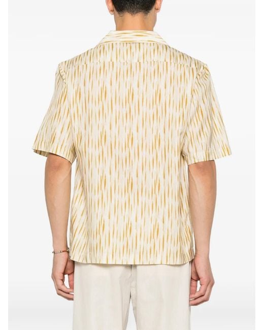 Commas Natural Stripe-Pattern Shirt for men