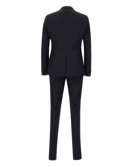 Corneliani Black Single-Breasted Suit for men